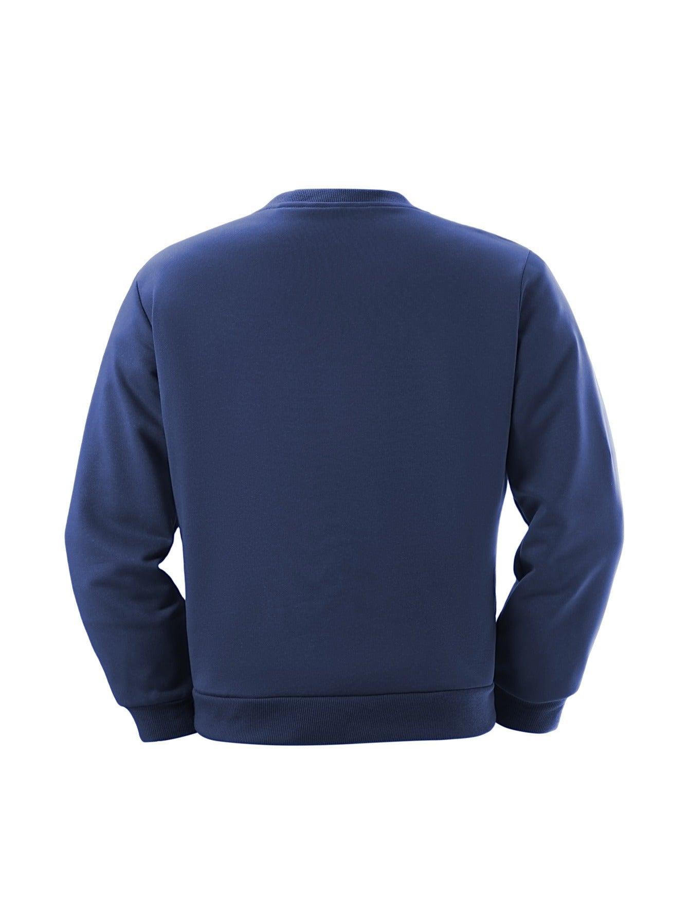 Casual Oversized Tröja med Geometriskt Mönster för Herr | Perfekt för Höst/Vinter