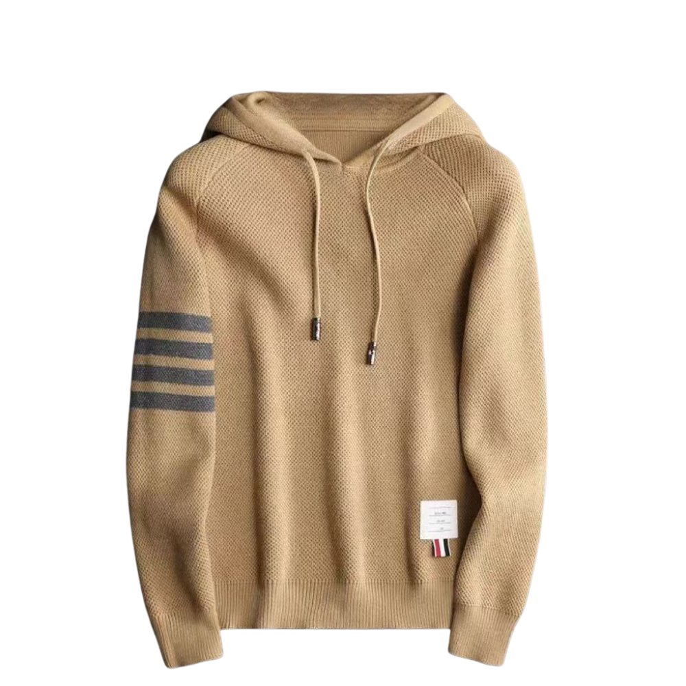 Stickad Hoodie