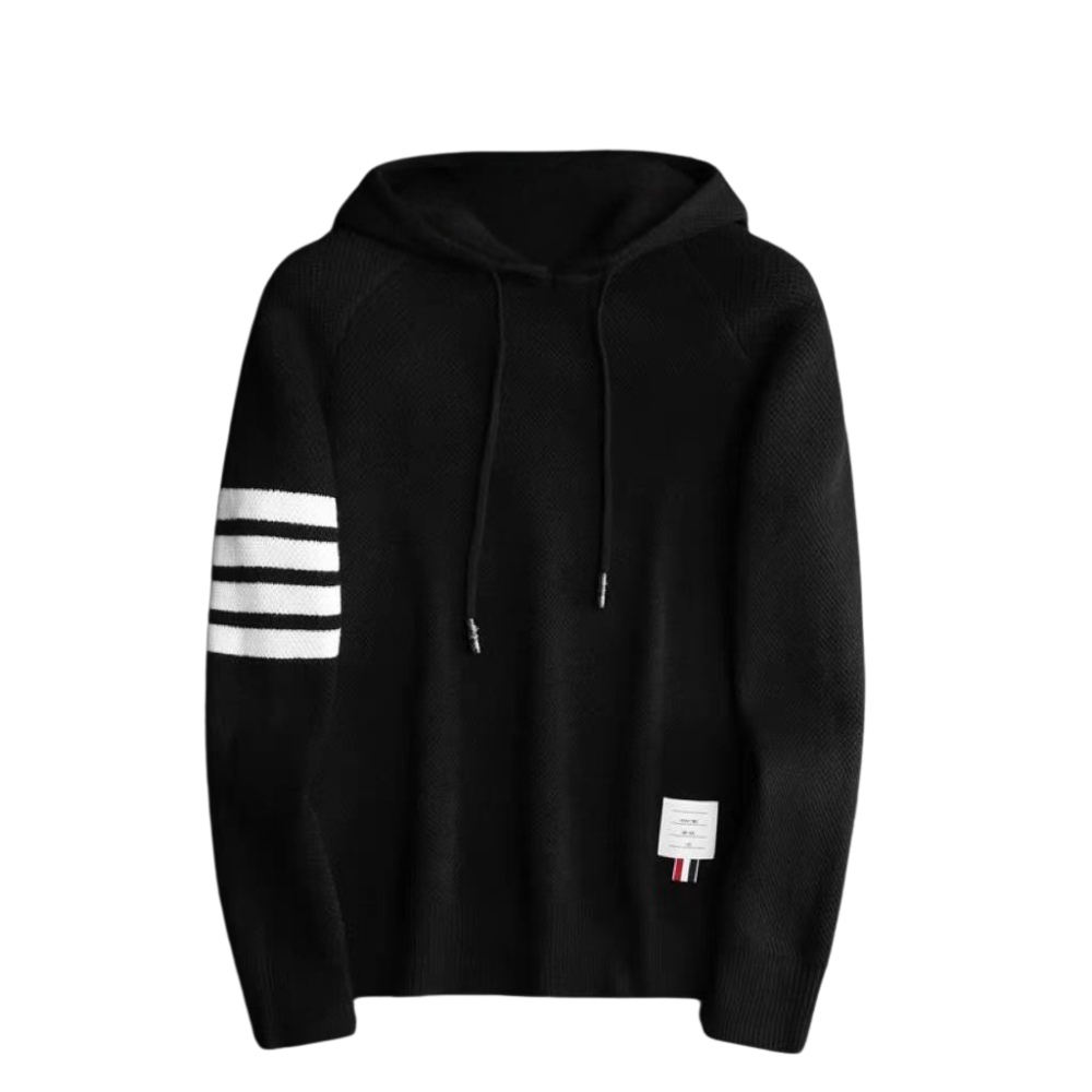 Stickad Hoodie