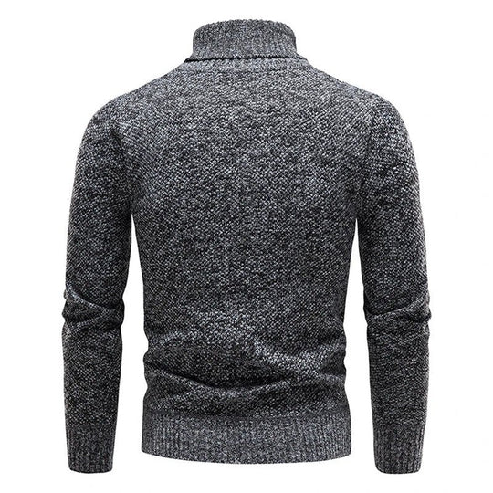 Elegant Turtleneck Fleece Tröja för Herr | Perfekt för Höst/Vinter