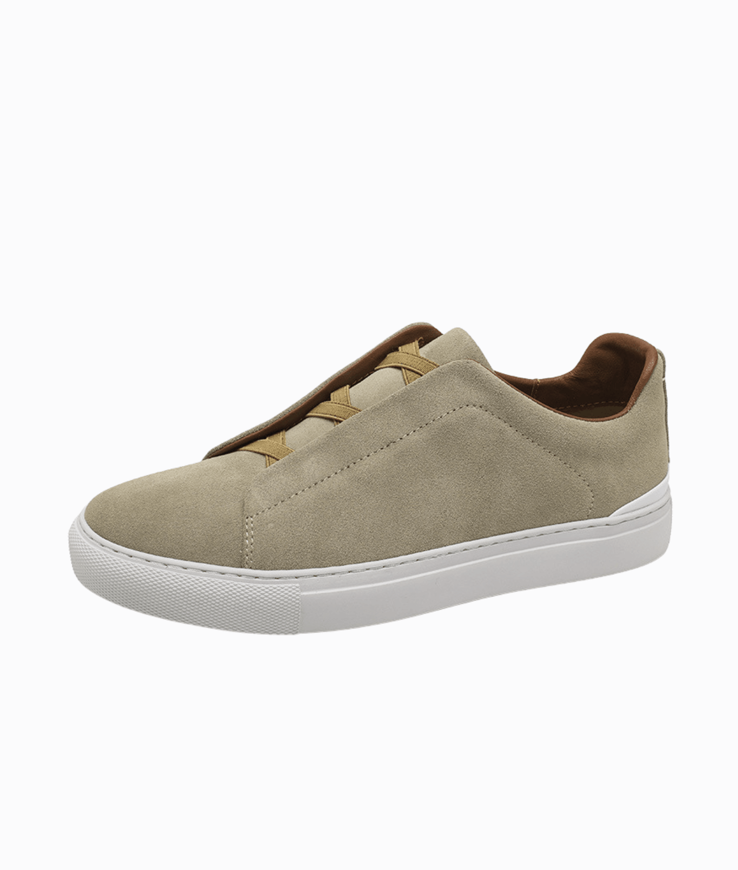 LACELESS SNEAKERS - Beige