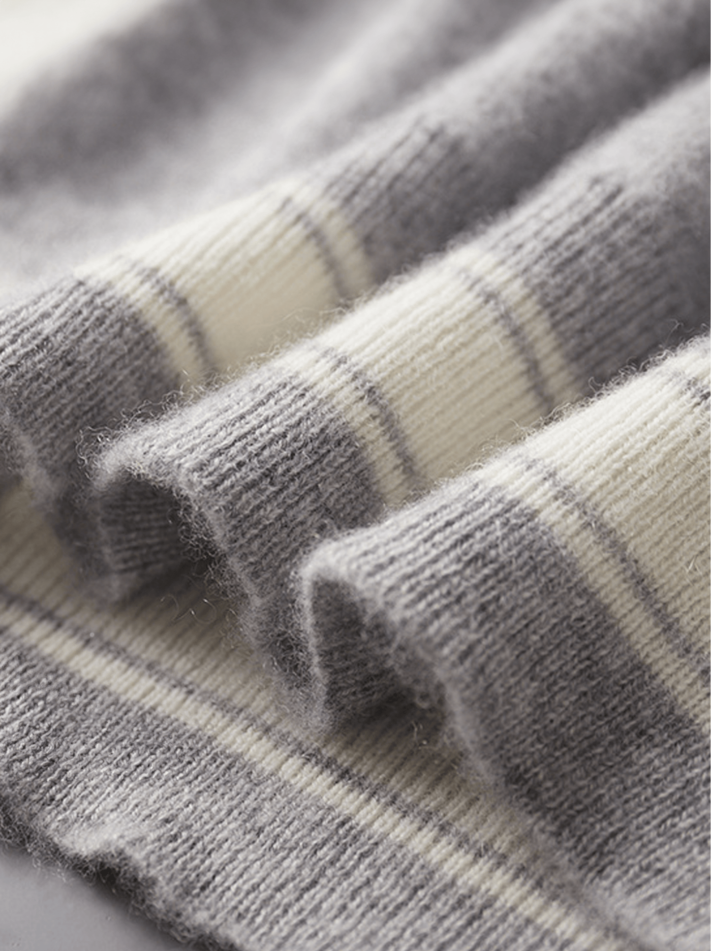 Cashmere Striped Trim Lounge Set