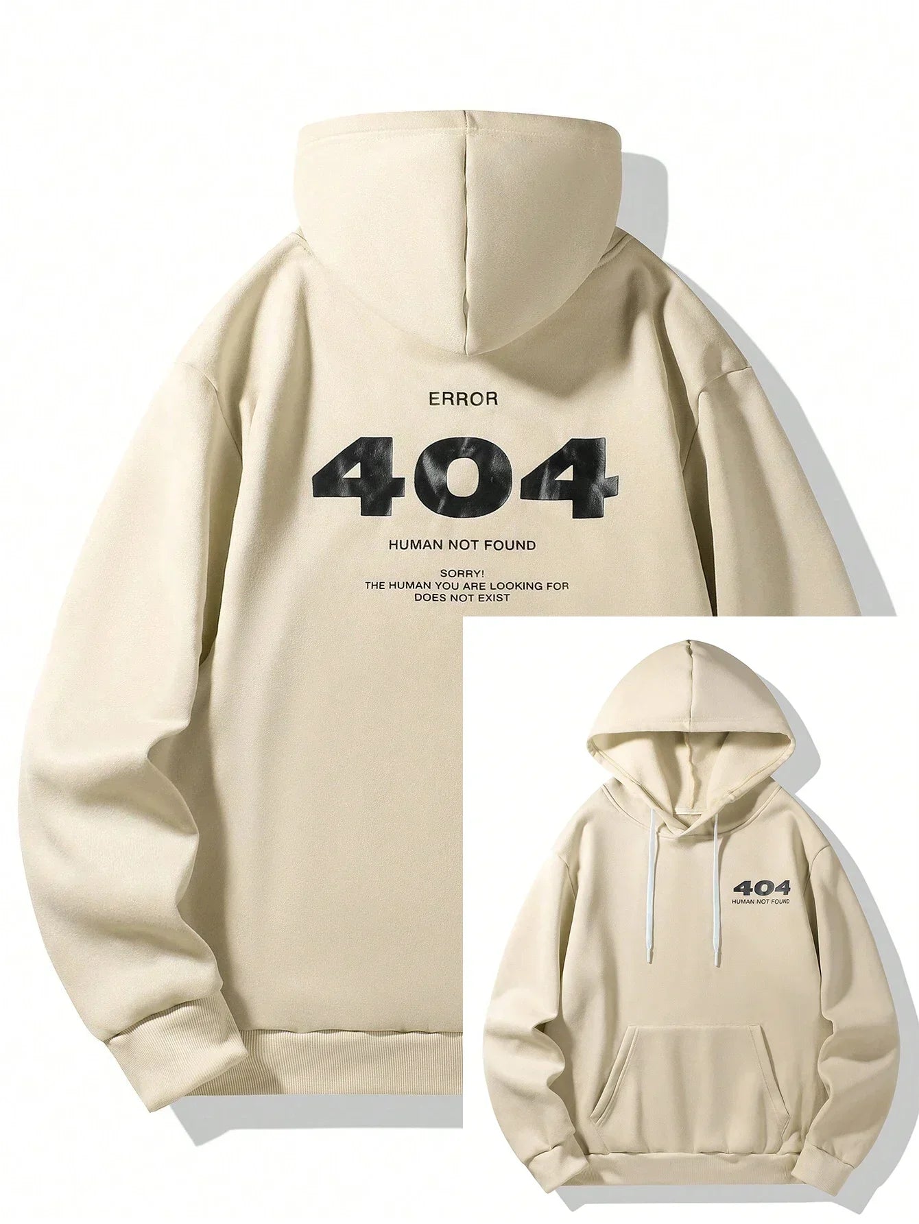 Bekväm herrhoodie med huva
