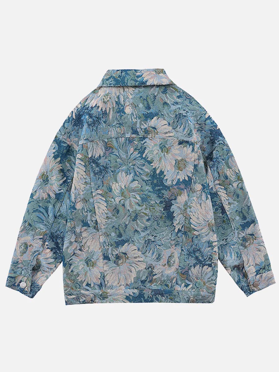 Blumen jeansjacka