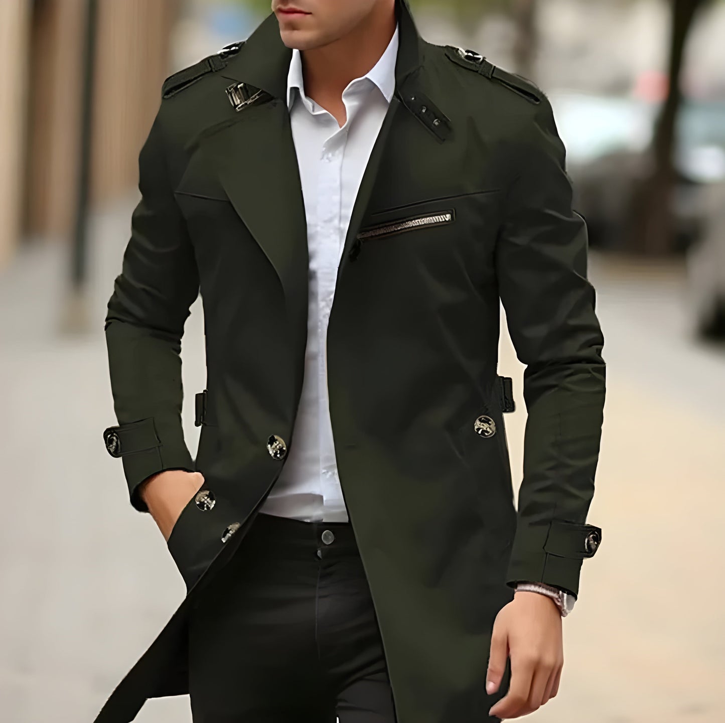 Alif | Stilfull trenchcoat för män