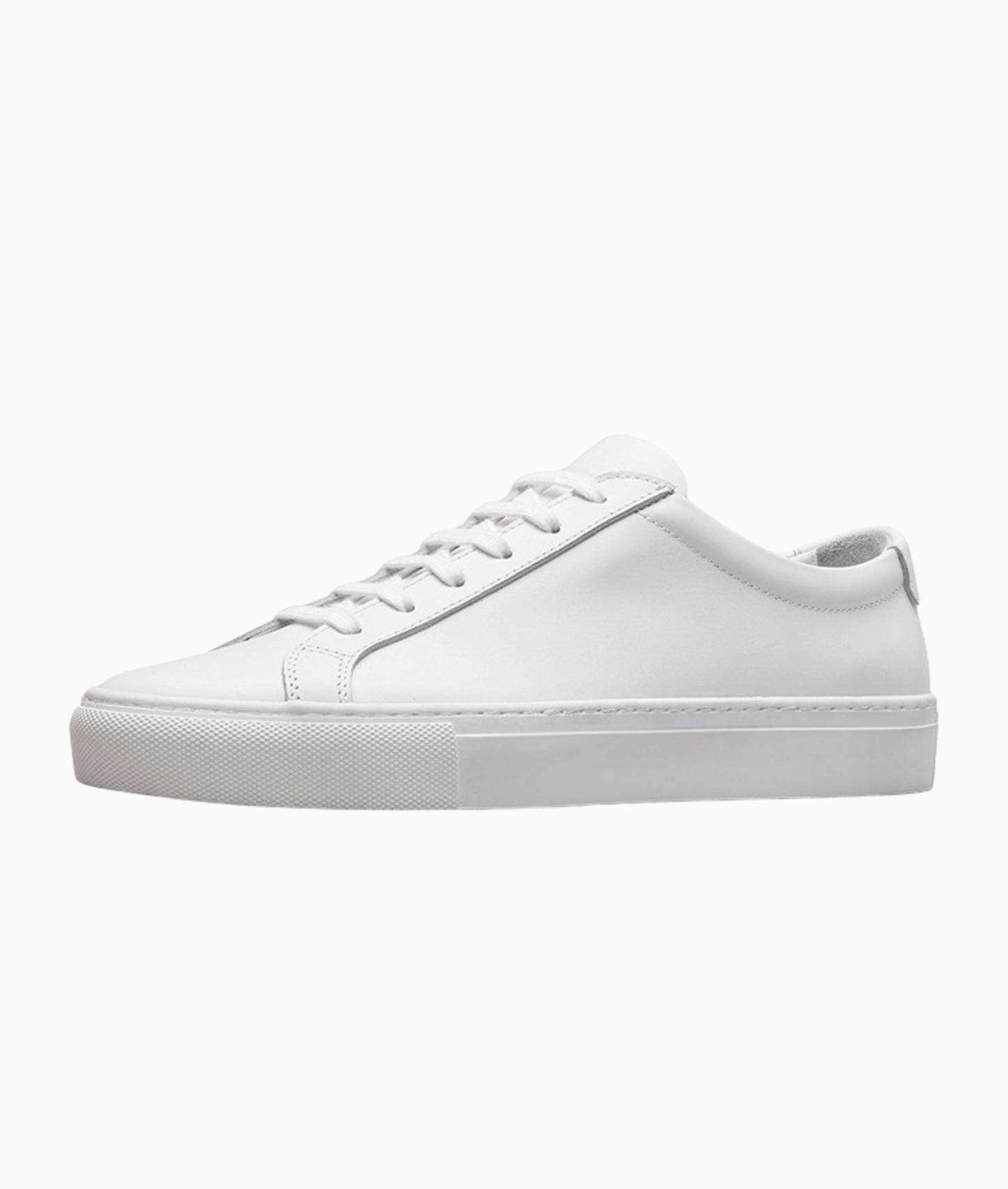 LÄDER SNEAKERS - Vit