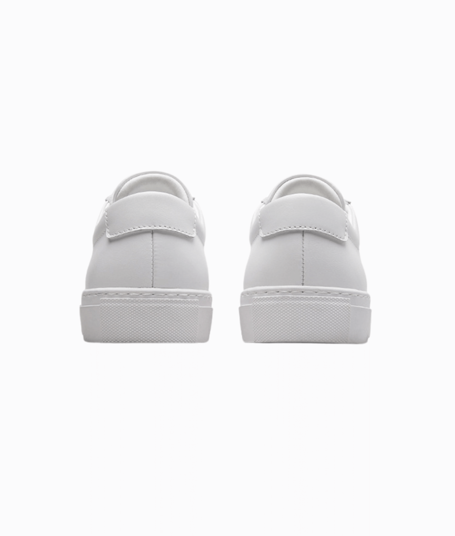 LÄDER SNEAKERS - Vit