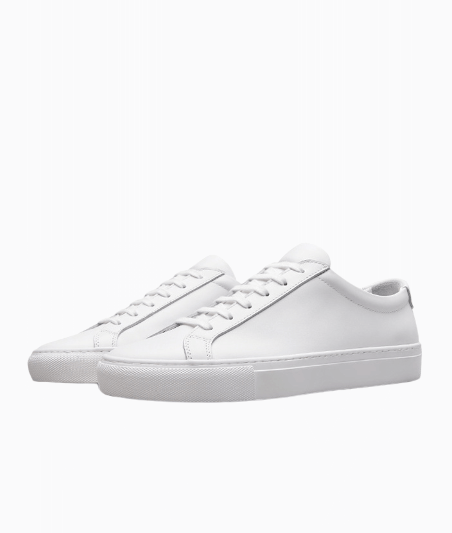LÄDER SNEAKERS - Vit