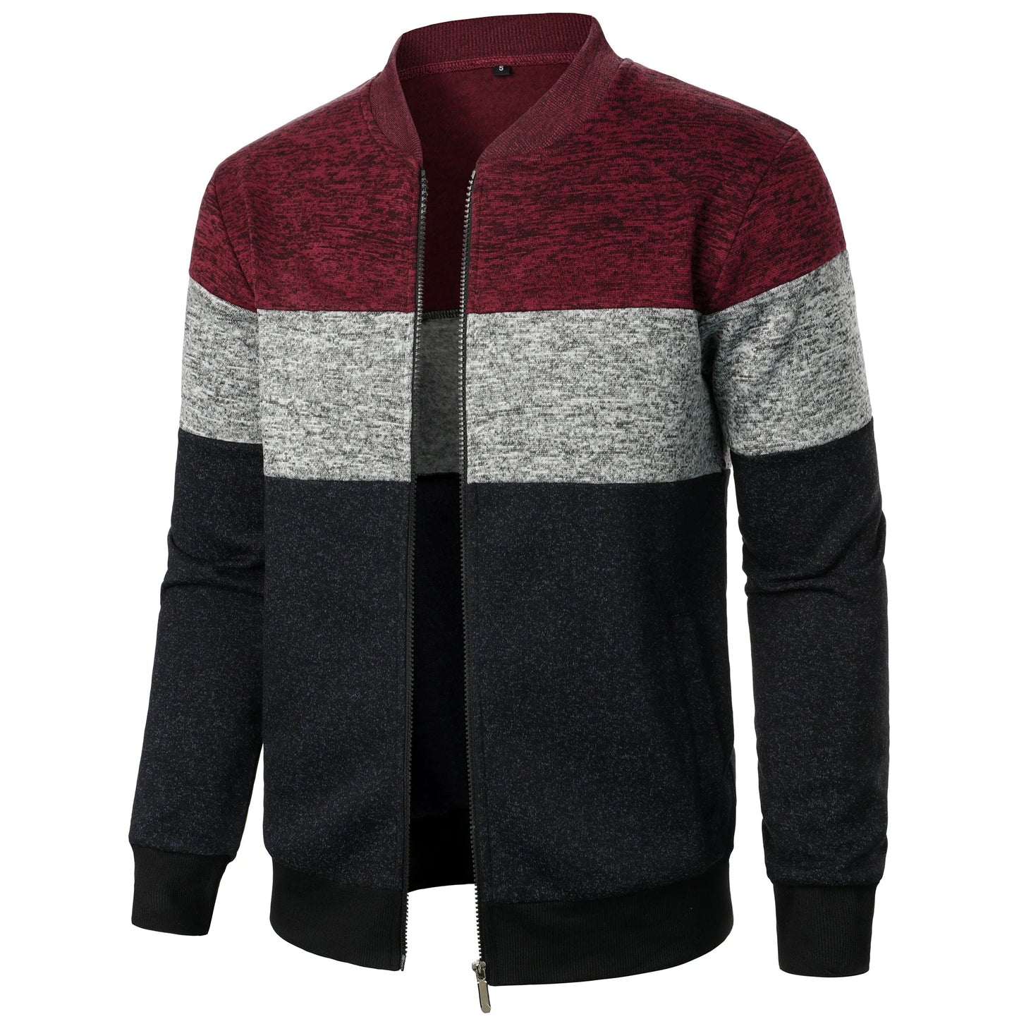 Cardigan herr med ståkrage
