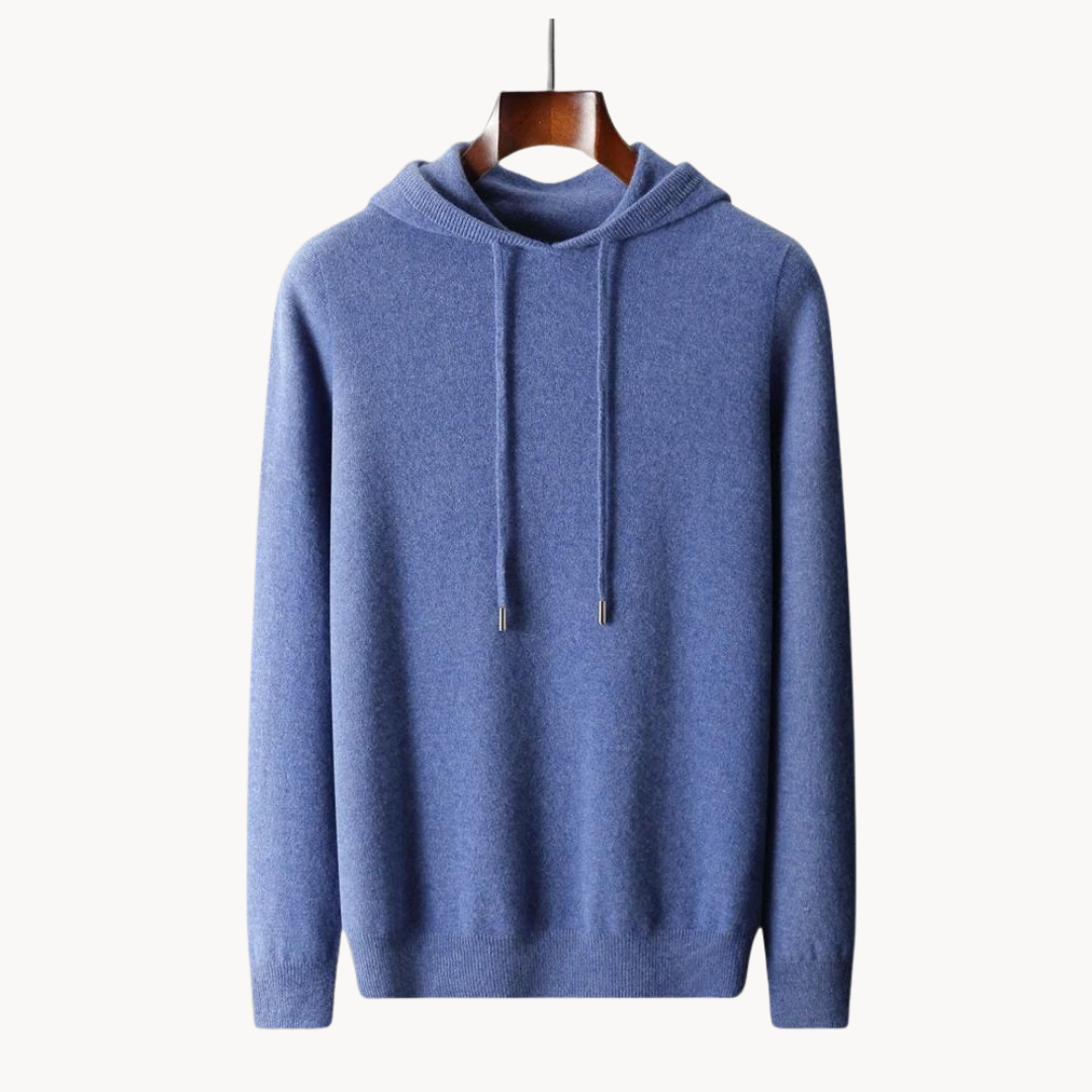 Warmood | merino stickad huvtröja