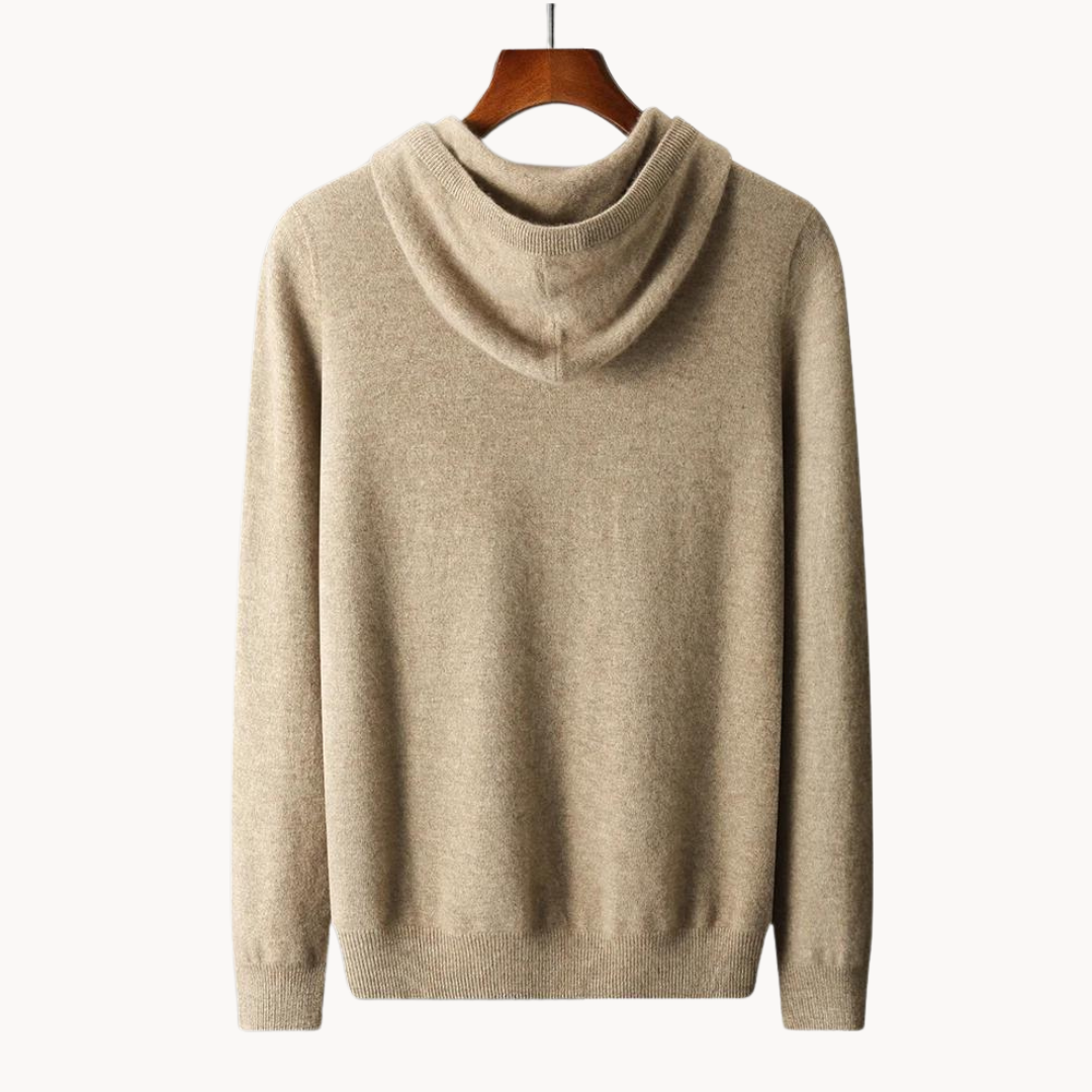 Warmood | merino stickad huvtröja