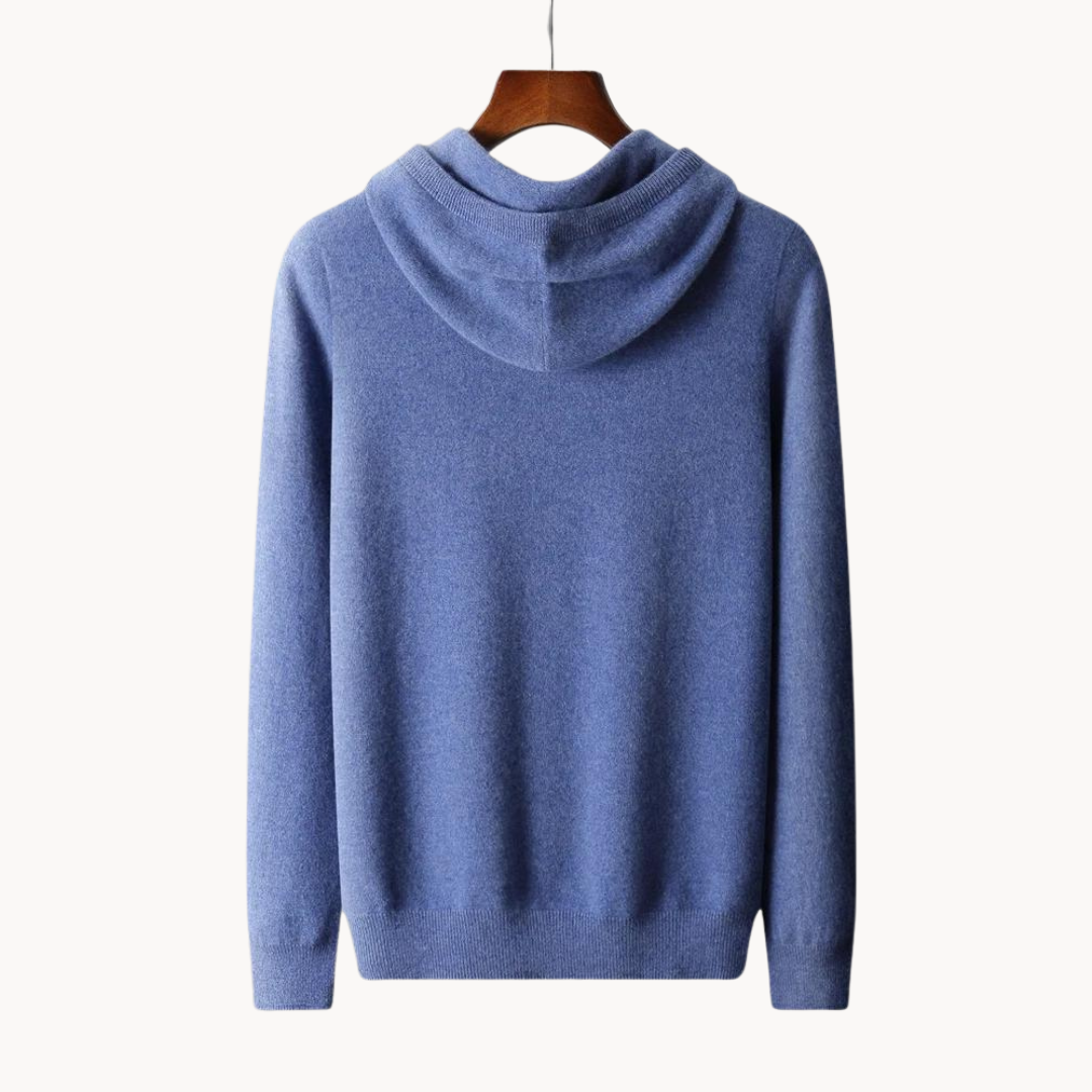 Warmood | merino stickad huvtröja