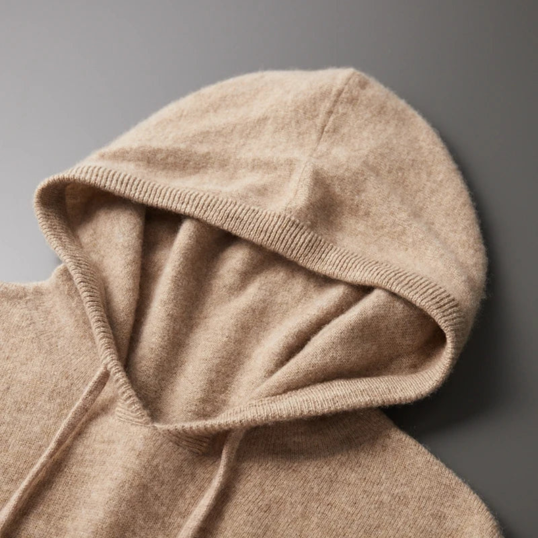 Warmood | merino stickad huvtröja