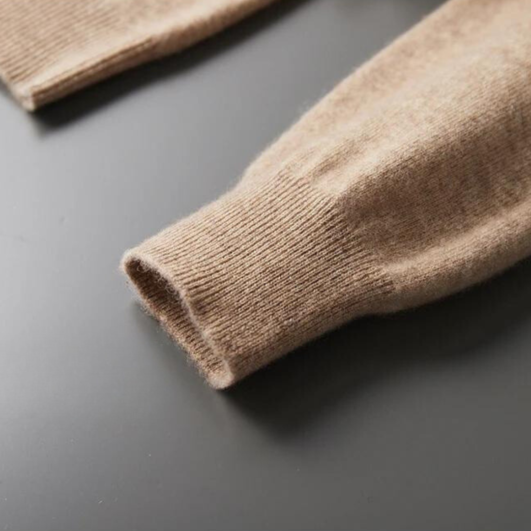 Warmood | merino stickad huvtröja