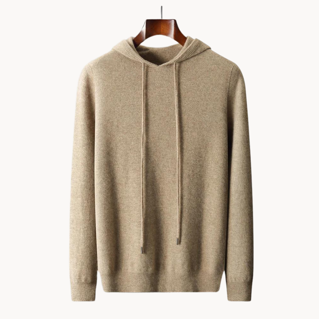 Warmood | merino stickad huvtröja
