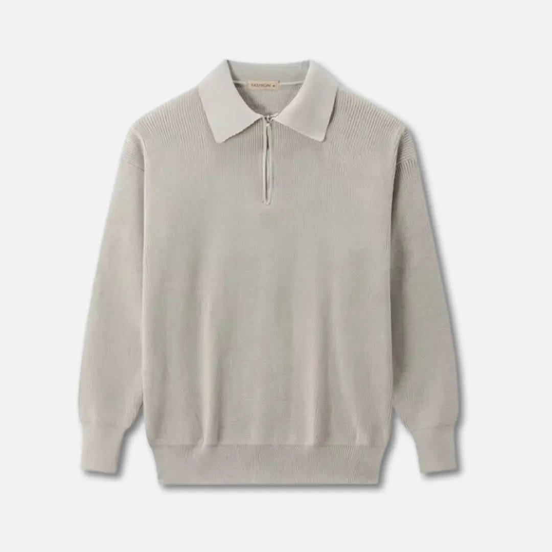 Cesare halvzip-tröja – klassisk elegans möter modern komfort