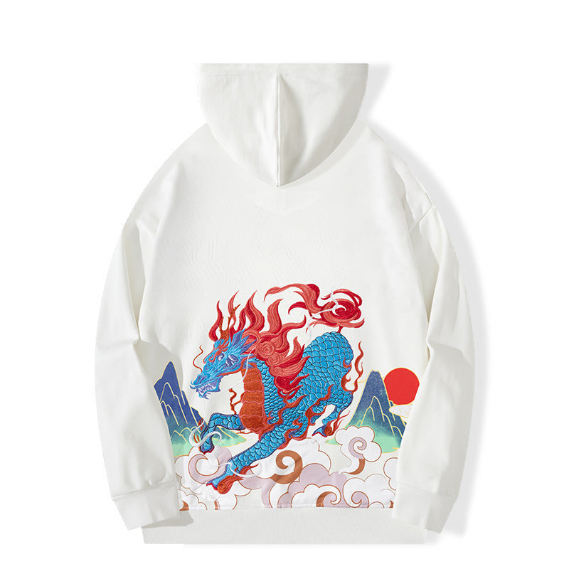 Unisex-hoodie med draktryck
