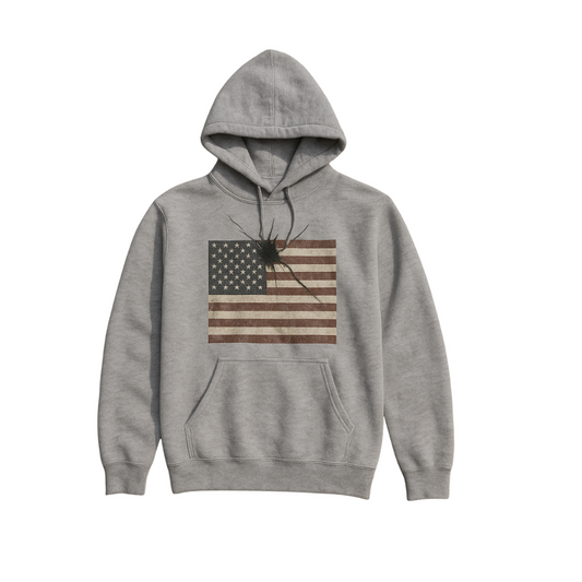 Vintage Splash Flag Hoodie