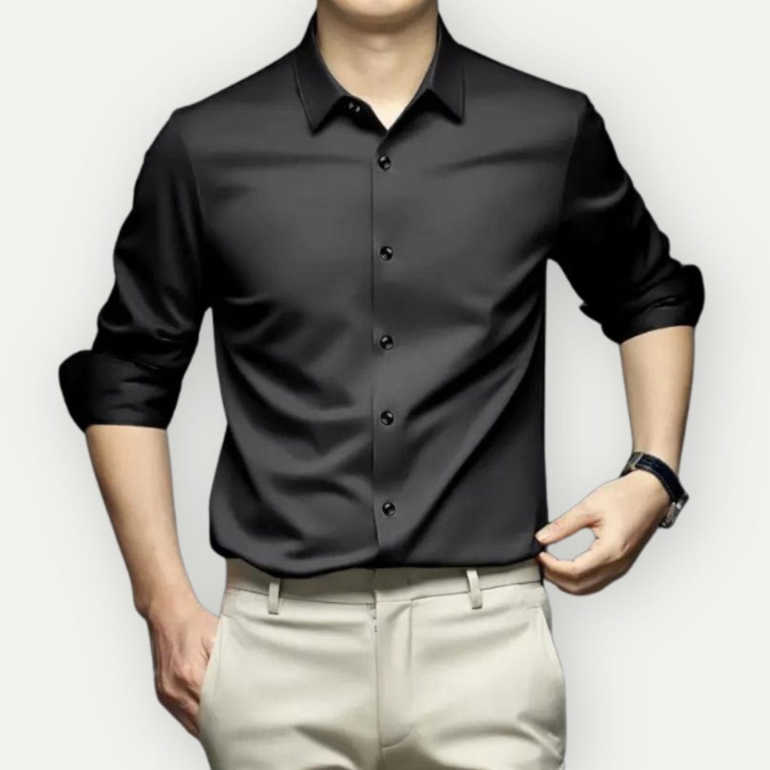 Stryk- och skrynkelfri herrskjorta i modern slim fit