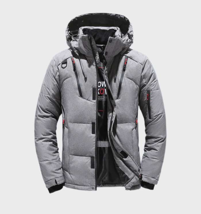 Tjock Vadderad Parkas Vinterjacka för Män