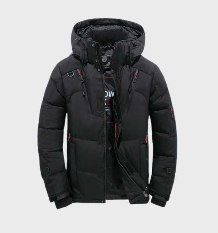 Tjock Vadderad Parkas Vinterjacka för Män