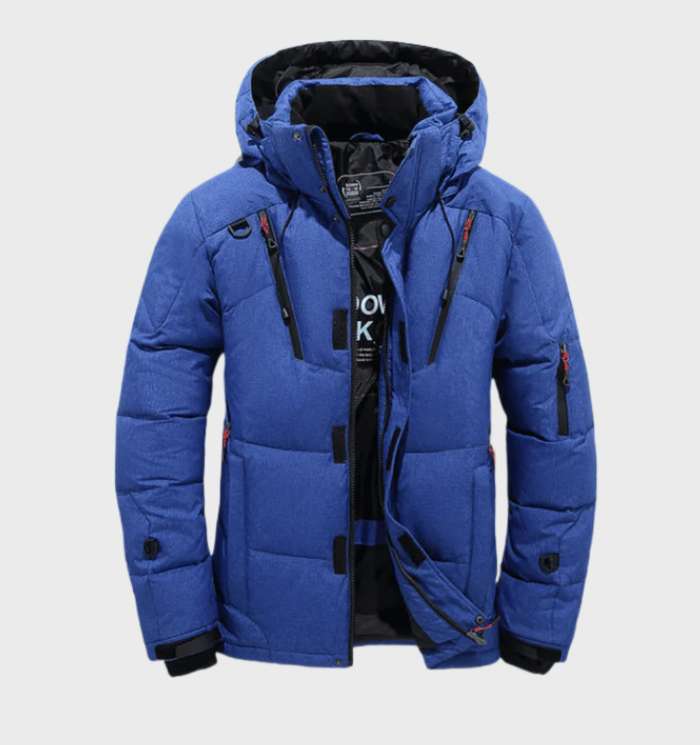 Tjock Vadderad Parkas Vinterjacka för Män