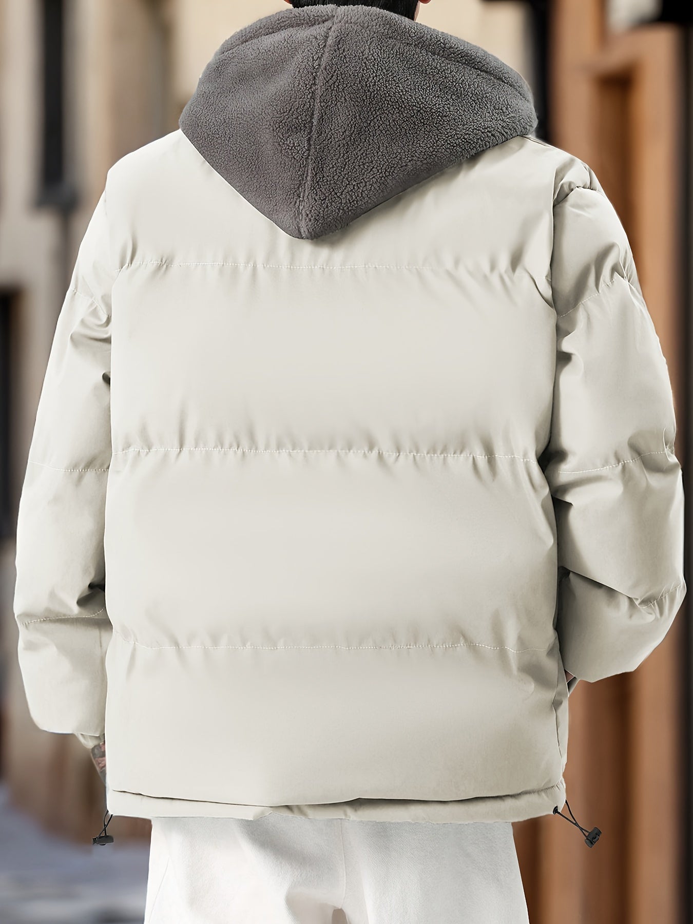 Chase | Varm Zip Up Vadderad Vinterjacka Med Fleecefoder