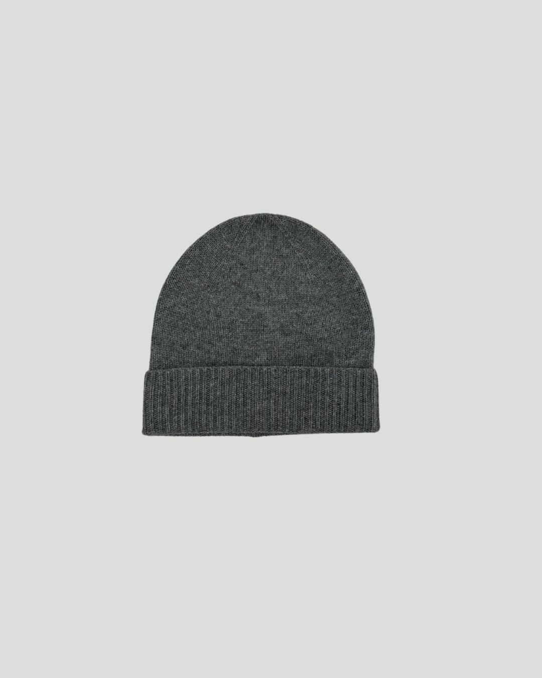 100% Cashmere Beanie Gray
