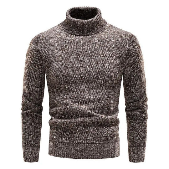 Elegant Turtleneck Fleece Tröja för Herr | Perfekt för Höst/Vinter