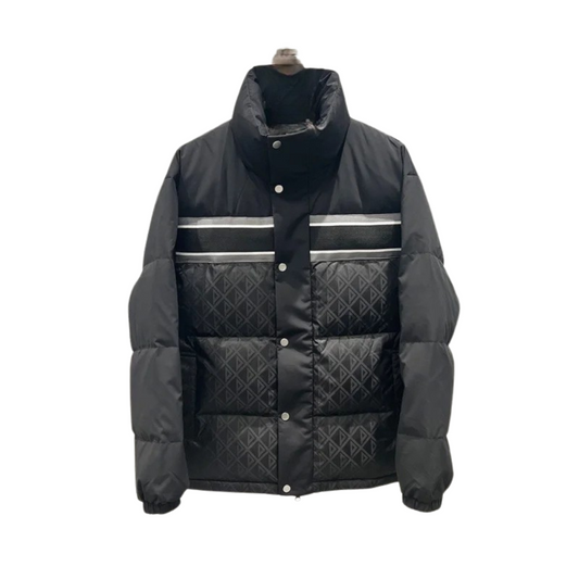 2023 Winter Men's Thickened Down Jacket New Style Vertical Collar Ribbon Stitching Jacket