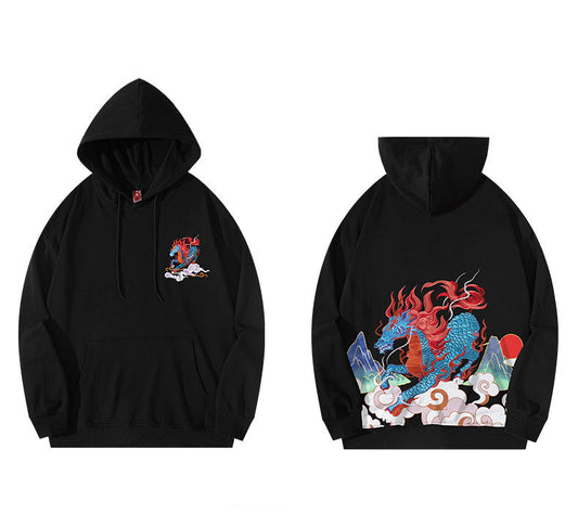 Unisex-hoodie med draktryck