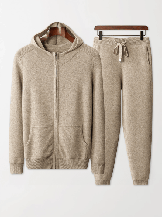 Cashmere Zip Hoodie Sweat Set