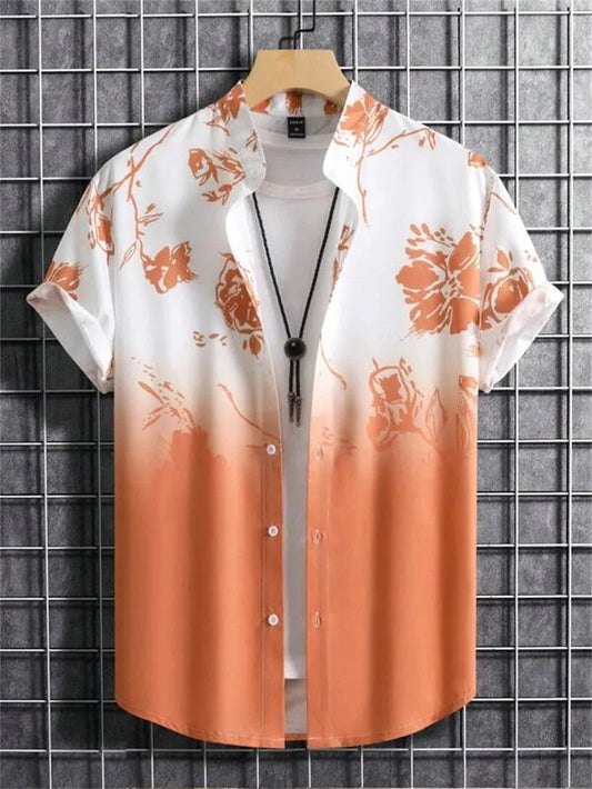 Tropisk 3D-blommig Hawaii-skjorta – Stil och Komfort i Ett