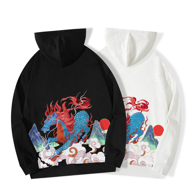 Unisex-hoodie med draktryck