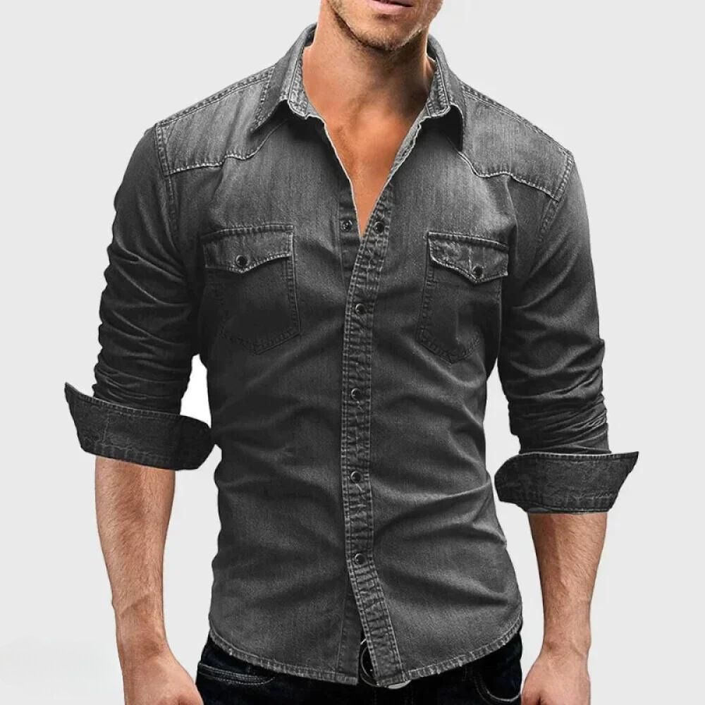 Elegant jeansskjorta - Emanuel