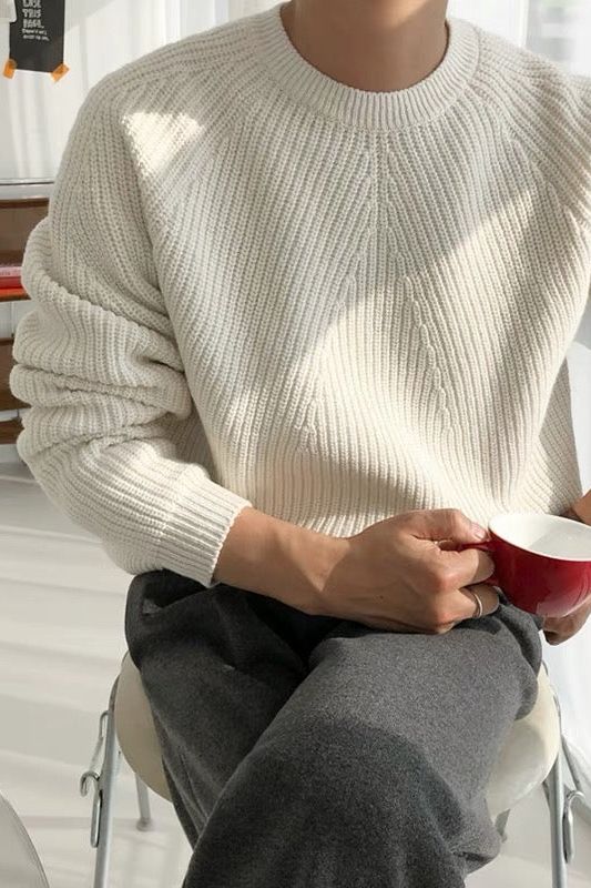 Cillian | Elegant ribbad tröja för män