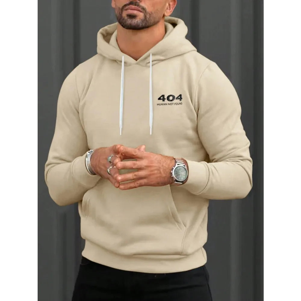 Bekväm herrhoodie med huva