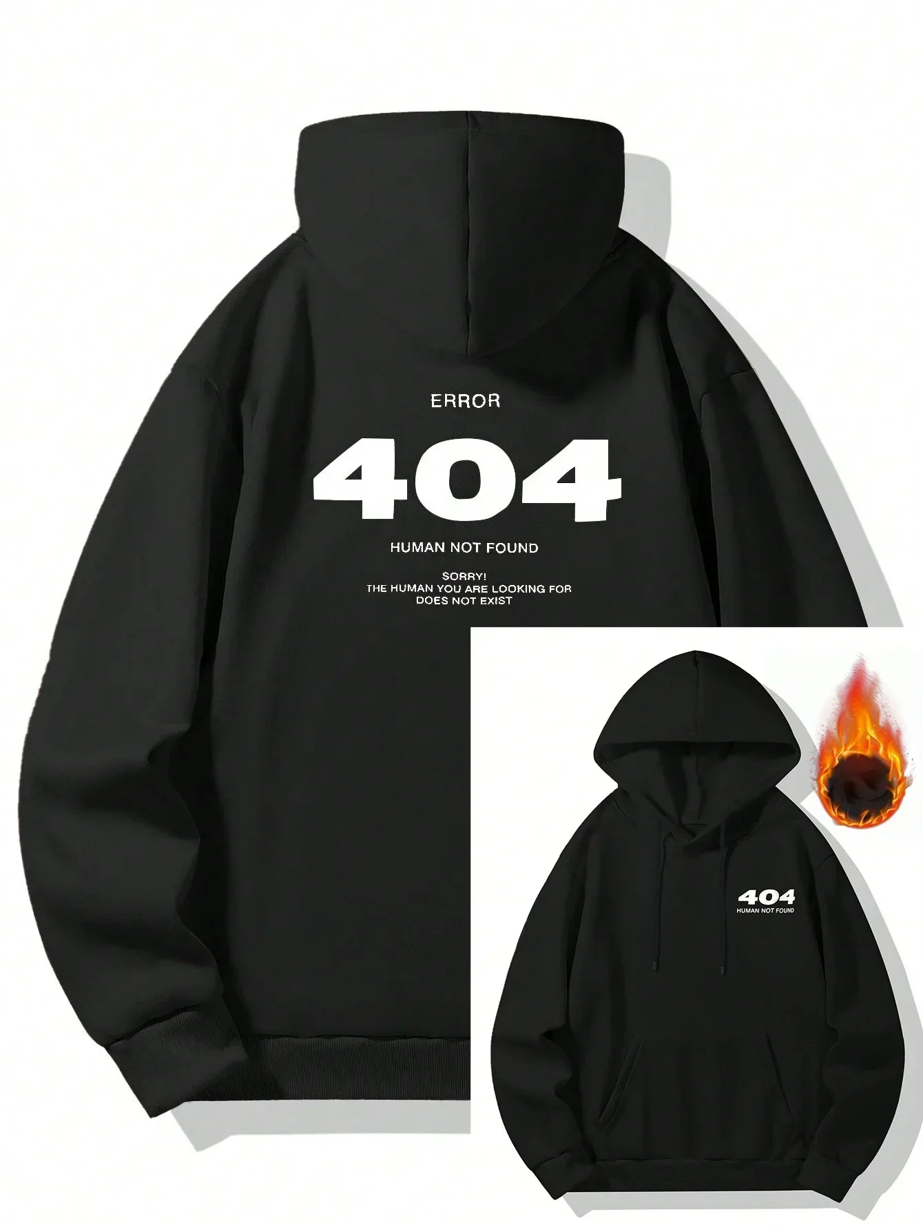 Bekväm herrhoodie med huva