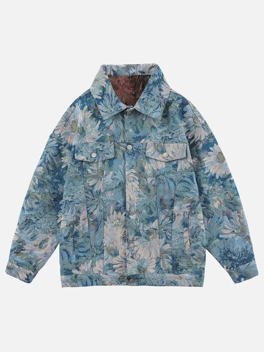 Blumen jeansjacka