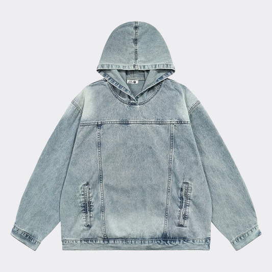 Denim-hoodie