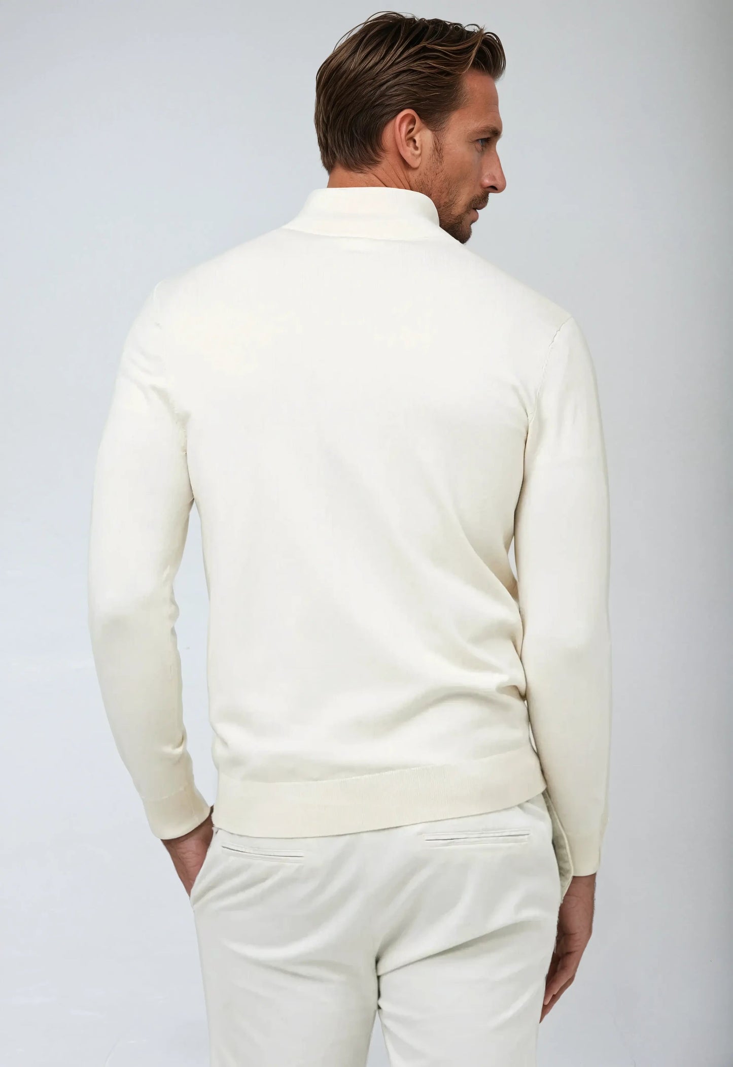 Casual halv-zip tröja