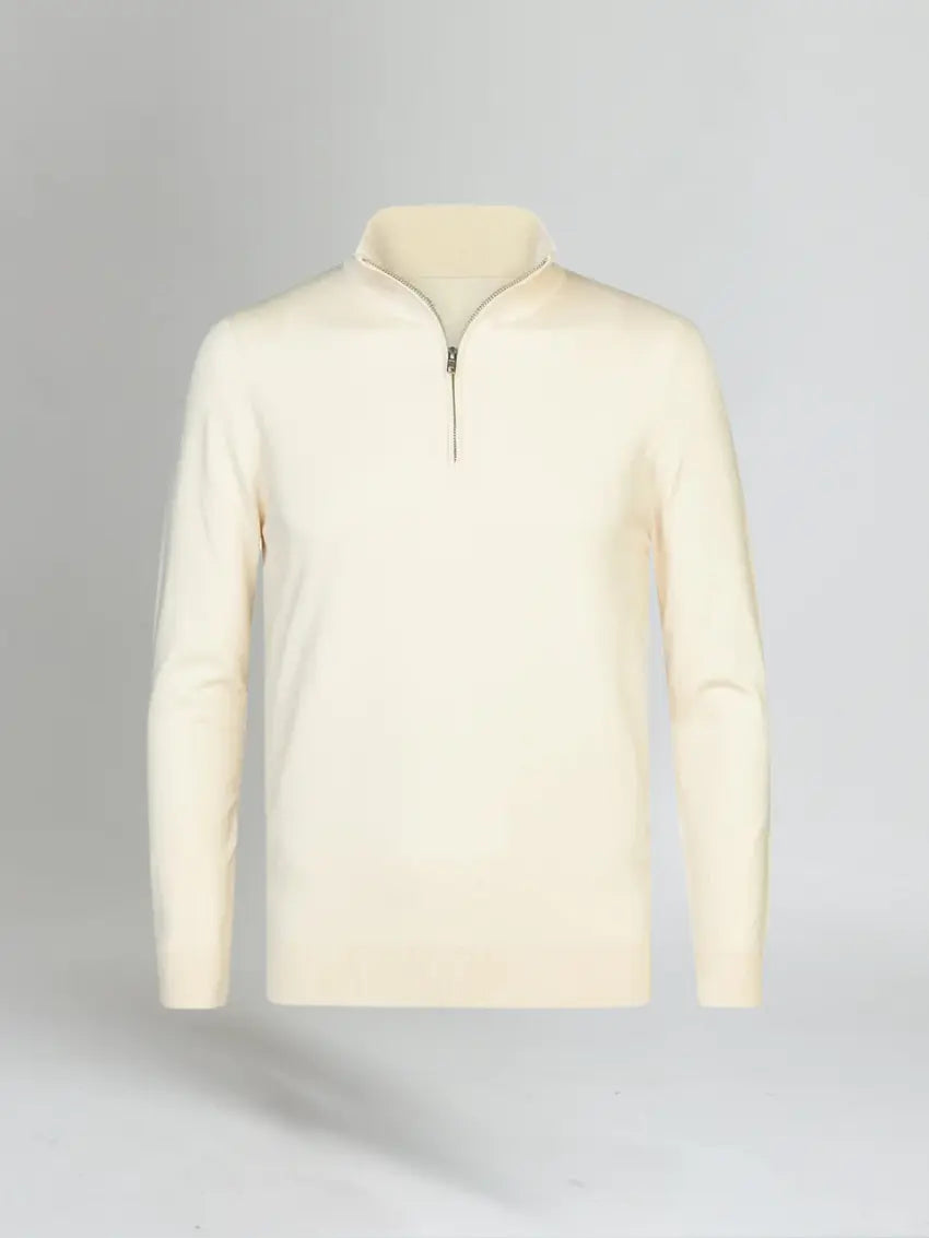 Casual halv-zip tröja