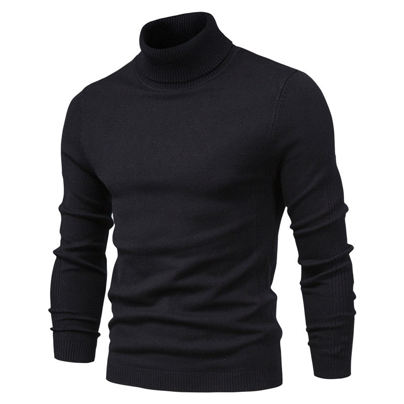Elegant Polotröja i Enfärg för Herr | Perfekt för Höst/Vinter