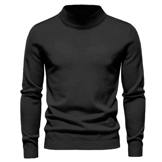 Tidlös Mock Neck Tröja För Herr | För Alla Årstider