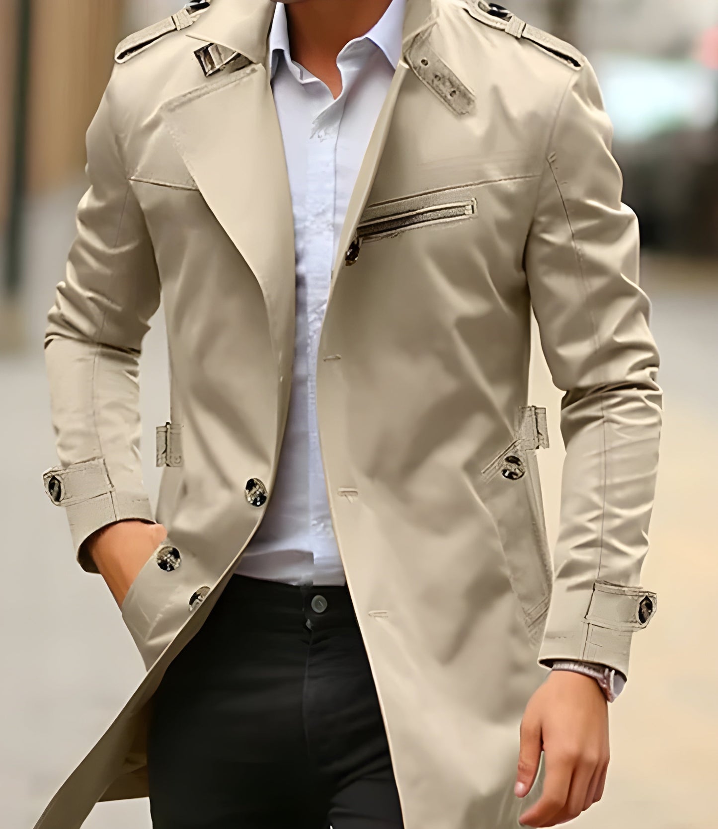 Alif | Stilfull trenchcoat för män