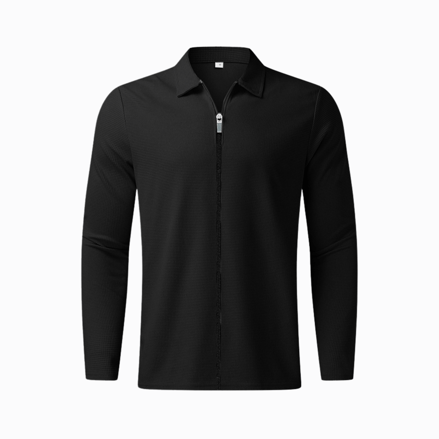 ZIP POLO - Svart