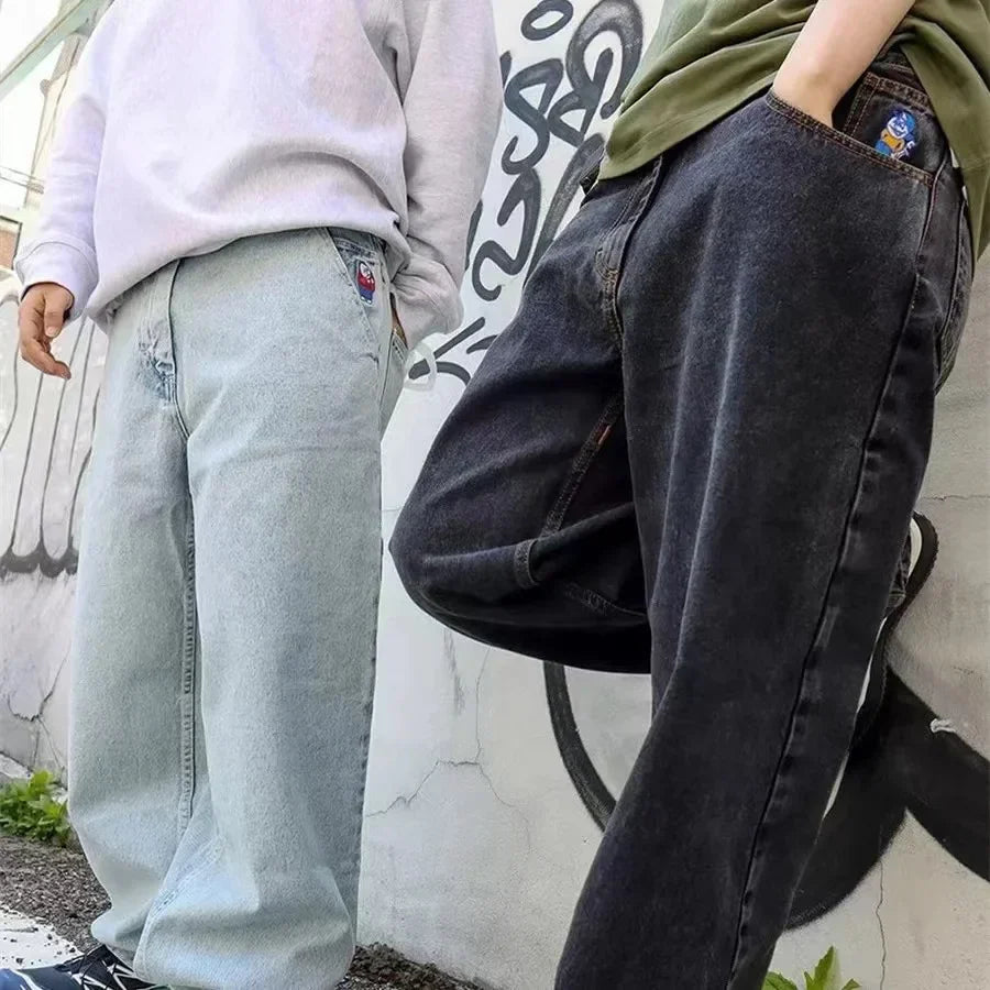 Trendiga Streetwear lösa jeans för män - Sebbe