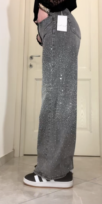 Sparkly Glitter Jeans women