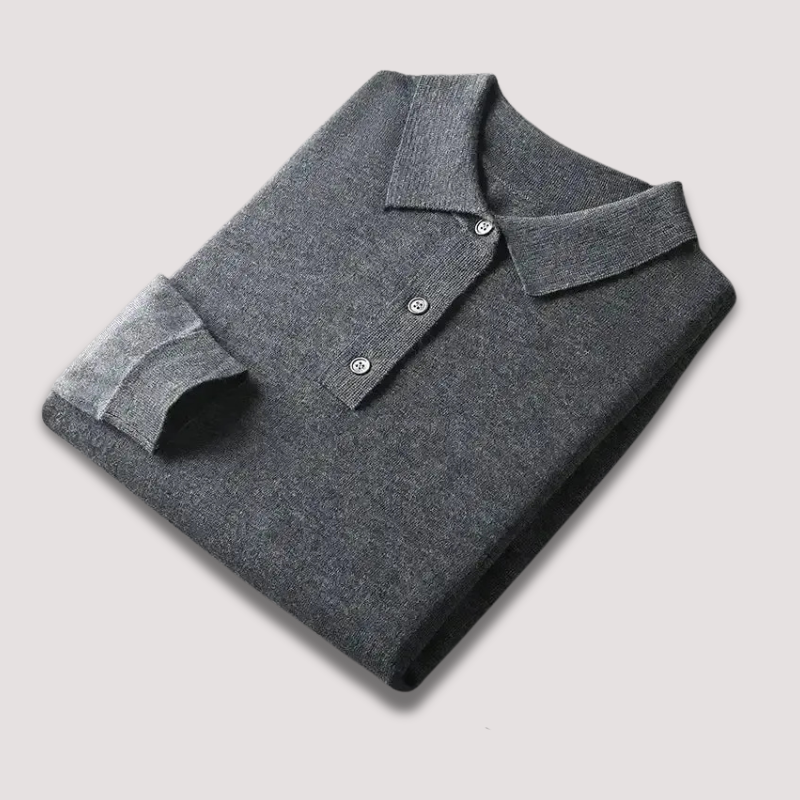 Herr – stickad halvzip-tröja – stilren casual pullover för hösten