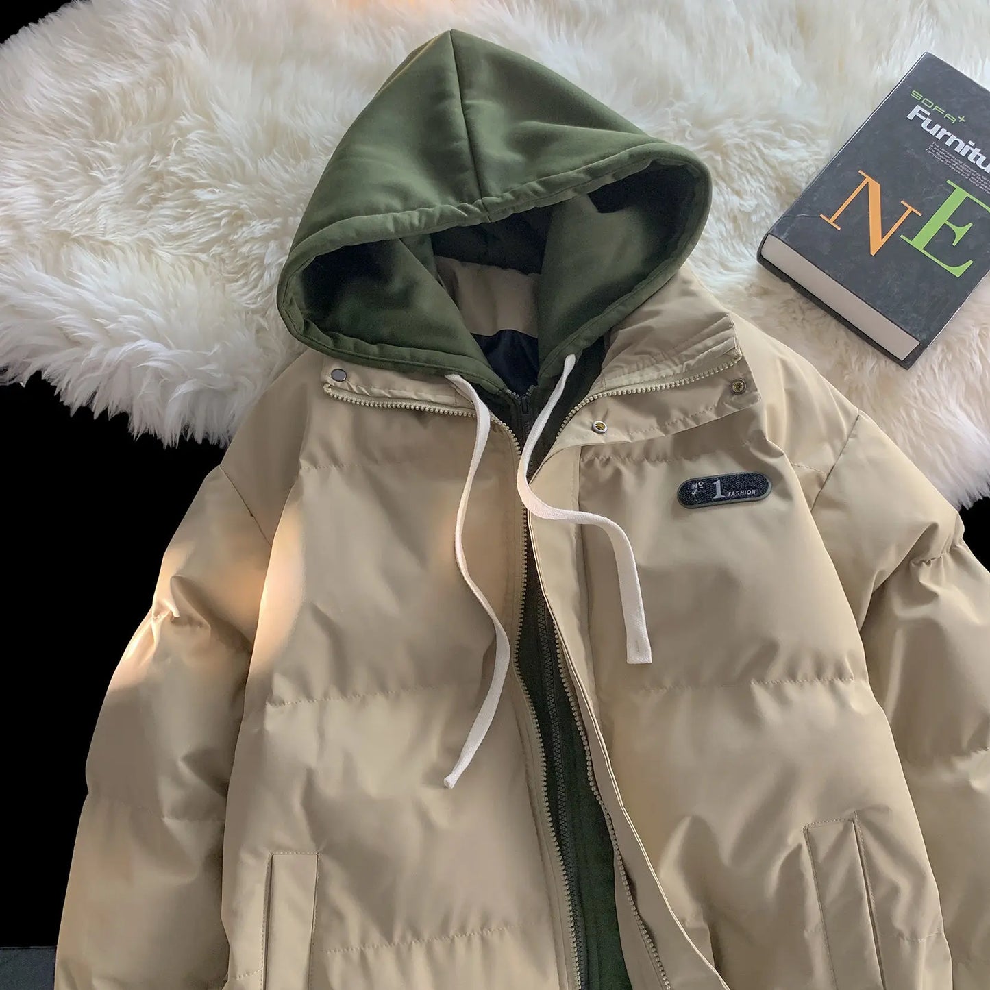 Vinterrock unisex med huva